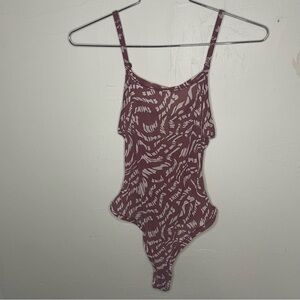 Skims Summer Mesh Strappy Bodysuit |Color: Raspberry Swirl| LIMITED EDITION|​